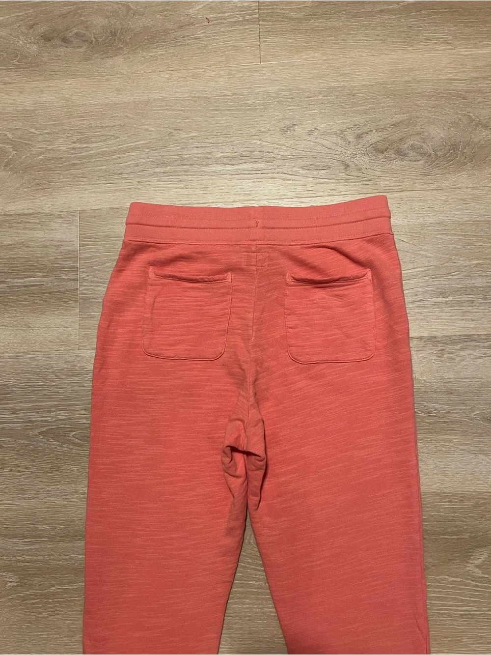 J.Crew Vintage Fleece Heathered Coral Jogger Sweatpants Drawstring Size Small